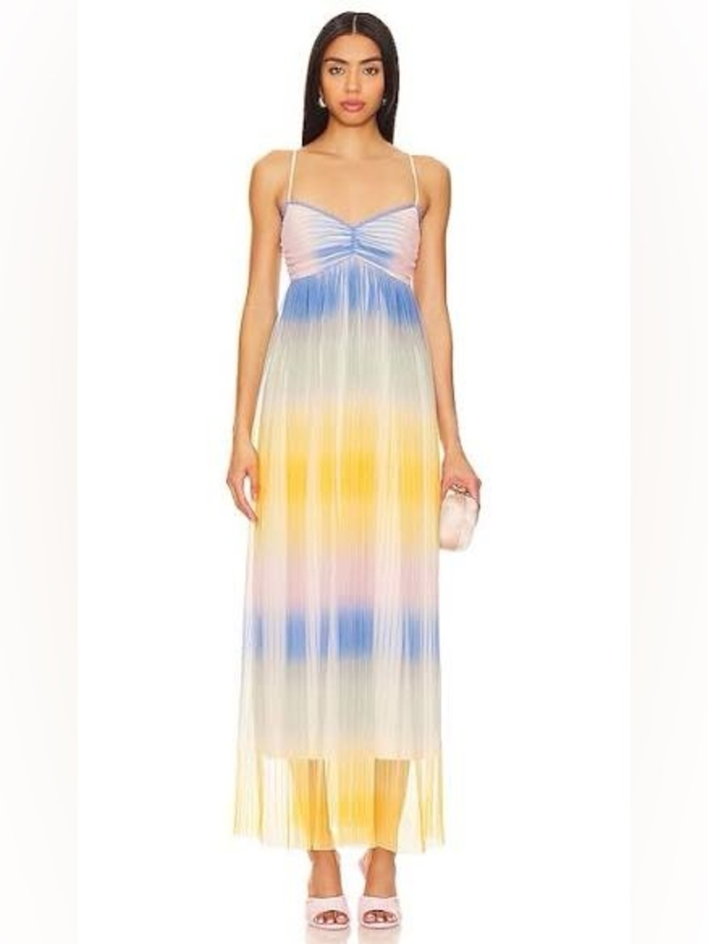 NWT women’s STEVE MADDEN X REVOLVE Aja sunset ombré maxi Dress size small
